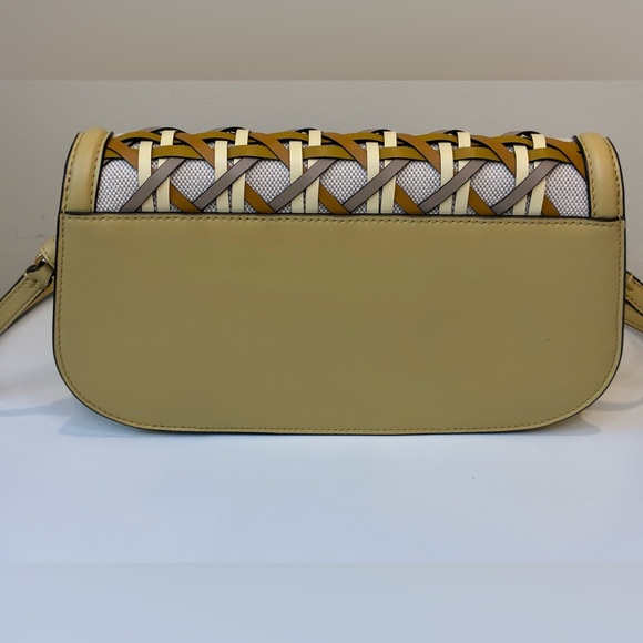 Tory Burch Miller Basketweave Leather Convertible Clutch - Picture 4 of 8